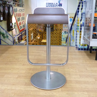 ラパルマ レム ハイ スツール カウンターチェア Lapalma Lem High Stool AZUMI 安積伸/明子 ウッドシート ダークウォールナット ☆ 札幌市 清田区 平岡の画像