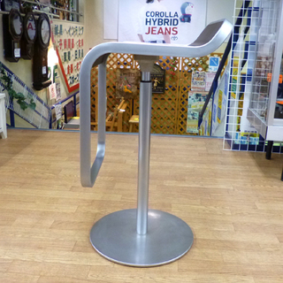 ラパルマ レム ハイ スツール カウンターチェア Lapalma Lem High Stool AZUMI 安積伸/明子 ウッドシート ダークウォールナット ☆ 札幌市 清田区 平岡の画像