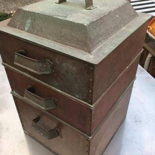 古銅 3段蒸し器