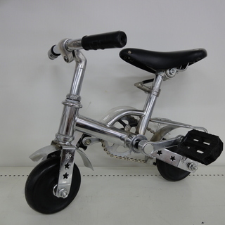 レトロ自転車 シルバー おもちゃ 【ユーズドユーズ名古屋天白店】
