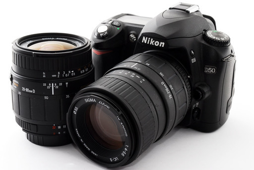 Nikon D50 標準\u0026望遠ダブルレンズセット★極上美品★新品8GB SDカード付き！
