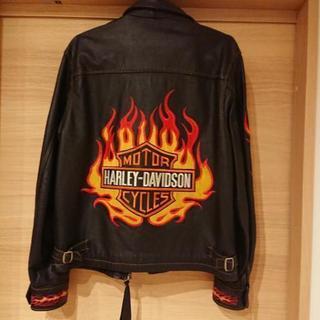 牛皮ライダースジャケットの画像