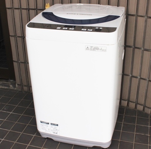 【受付中】【2016年製 極美品】 【送料無料】シャープ 全自動洗濯機 5.5kg ES-GE55R 高濃度洗浄 ドルフィンパルAg+   まとめ購入同時配送可能 目黒区近隣送料無料