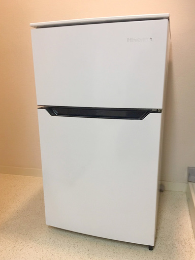 一人暮らし向け冷蔵庫 93L 2ドア 2017年製 定価18,900円→4800円