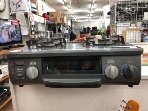 2口ガステーブル 2016年製 LPガス リンナイ　ガスコンロ