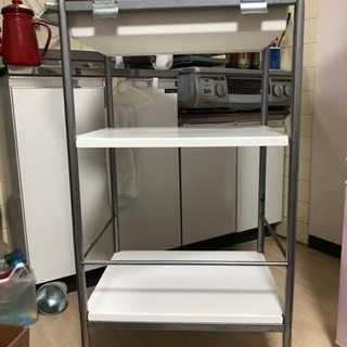 無料！ キッチン キャスター付き キャビネットワゴン ※取りに来...