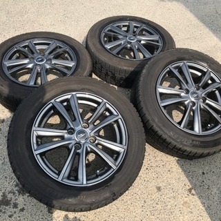 愛知発 社外ホイール付4本セット スタッドレスバリ山 横浜アイスガードIG30 175/65r15 2013年製 15X5.5J 4X100 ET42 管理番号31206