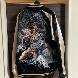 新品絡繰魂-粋-×北斗の拳コラボ】和柄 リバーシブル スカジャン ケンシロウ