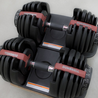 2.5kg～24kg　可変式 アジャスタブルダンベル と キャスターの画像