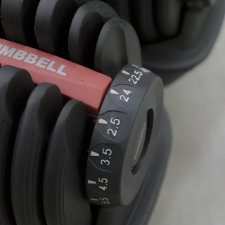 2.5kg～24kg　可変式 アジャスタブルダンベル と キャスターの画像