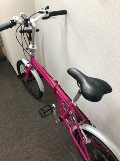 折りたたみ自転車 ピンク a.n.design-works 折りたたみ自転車 子供用 18インチ 本体