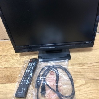 テレビ 19型 チューナー、リモコン、B-CASカード付き