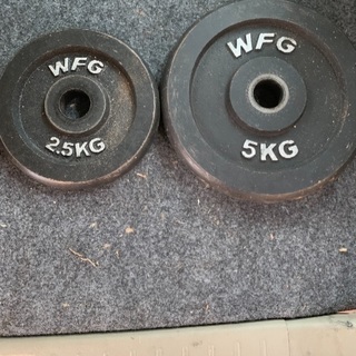 重り  2.5kg4枚 5kg8枚  計50kg分