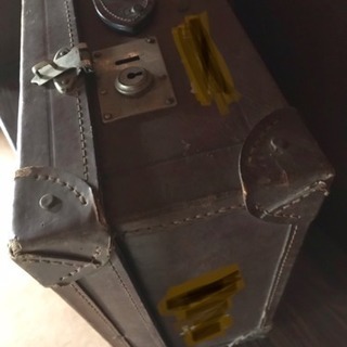 骨董品 鞄 戦前 昭和 革トランク 日本兵
