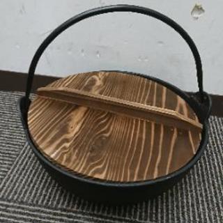南部鉄器いろり鍋 27cm 箱付き 民泊 シェアハウスに！