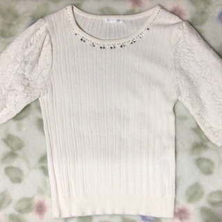 アベイル 夏物 半袖 リブニット used品