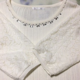 アベイル 夏物 半袖 リブニット used品の画像