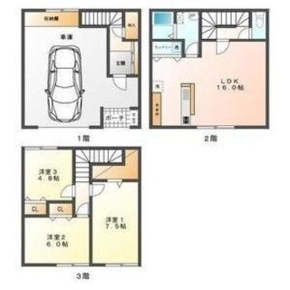 ✨西区ガレージ付き3LDK✨  - 賃貸（マンション/一戸建て）