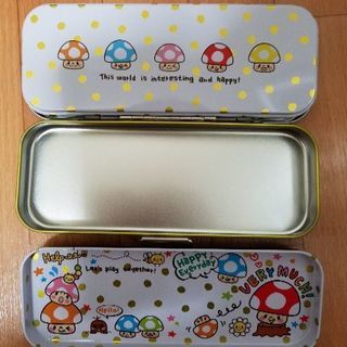 新学期に！【新品】缶ケース筆箱　3段の画像