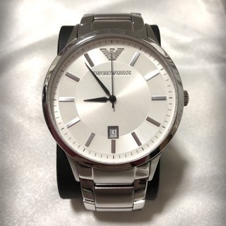 ◇EMPORIO ARMANI◇腕時計◇AR-2430◇クォーツ◇シルバー◇