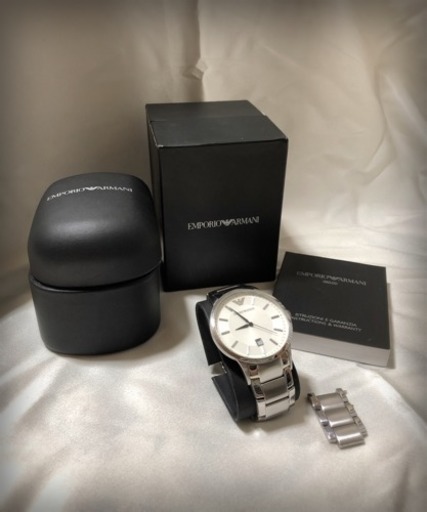 ◆EMPORIO ARMANI◆腕時計◆AR-2430◆クォーツ◆シルバー◆