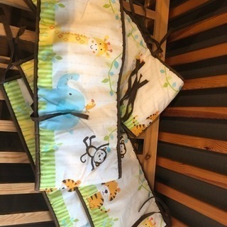 ベビーベッド ライナー付きの画像