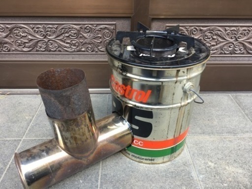 ペール缶ロケットストーブ