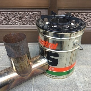 ペール缶ロケットストーブ