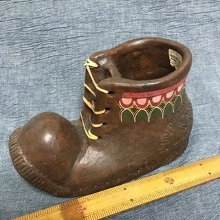 鉢カバー 小物入れ 年代物ヨーロッパ土産