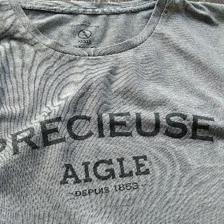 👕エーグル AIGLE  ロゴTシャツ  レディース　