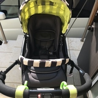お話中 値下げしました。ピジョン ランフィ モノクロストライプ 中古