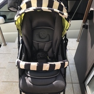 お話中 値下げしました。ピジョン ランフィ モノクロストライプ 中古の画像