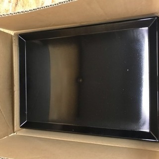 新品未使用 富士長手千筋盆 黒 尺3寸 長手盆 10枚セット 　厨房　店舗　業務用の画像