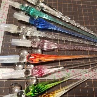 ガラスペン８本の画像