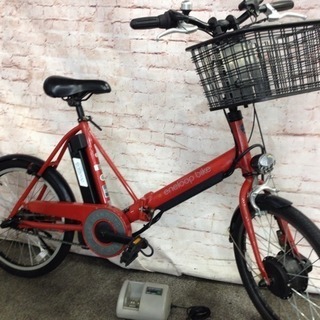 中古 電動アシスト自転車 折りたたみ サンヨー エネループ