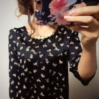 【値下げ】☆JILLSTUART☆ジルスチュアート  リボン柄チュニックの画像