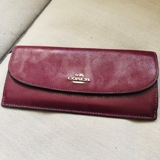 COACH 長財布 使用感あり 値下げ