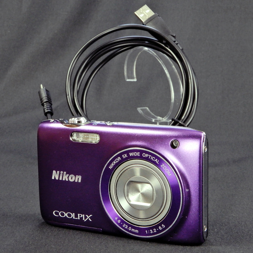 Nikon デジタルカメラ COOLPIX S3100 1400万画素 光学5倍ズーム ファインパープル  Usedきれいです