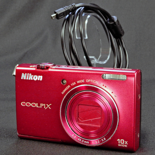 Nikon デジタルカメラ COOLPIX S6200 1600万画素 光学10倍ズーム ブリリアントレッド  Used