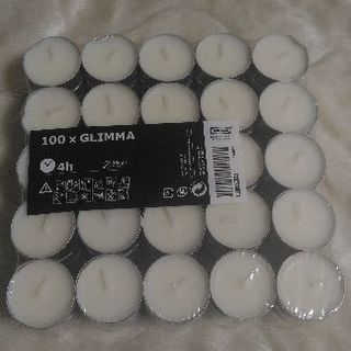 IKEAキャンドル100個セットの画像