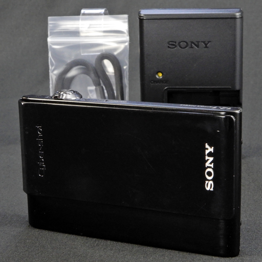 SONY デジタルカメラ Cybershot T900 1210万画素 光学4倍ズーム タッチパネル (MEMORY STICK 2GB付き) ブラック  Used