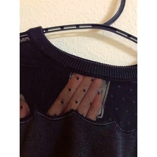 ☆URBANITY☆アーバニティ  デコルテシースルーニットの画像