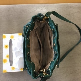 最終値下げ 美品 JRA  オーストリッチ グリーン バッグの画像