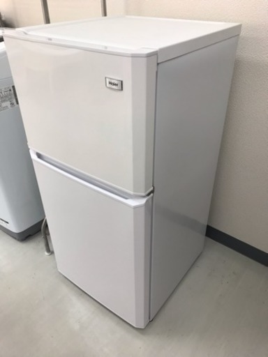 増税前キャンペーン【リサイクルサービス八光　田上店　安心の3か月保証　配達・設置OK】ハイアール 106L 2ドア冷蔵庫（直冷式）Haier JR-N106H