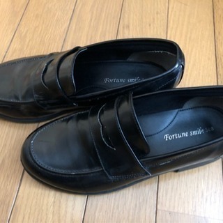 ローファー 黒  24センチ
