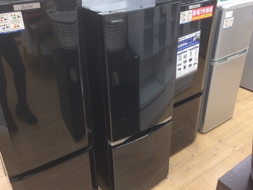 １年保証つき！スタイリッシュなTOSHIBA2ドア冷蔵庫！