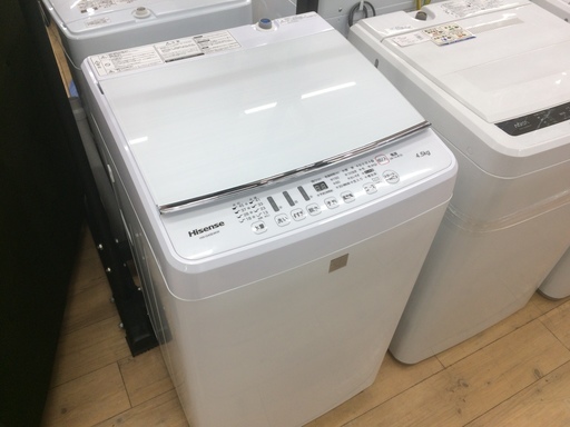 スタイリッシュなデザインが大人気な洗濯機です！