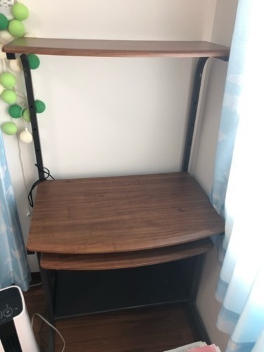 パソコン台 パソコンラック 美品 キャスター付き