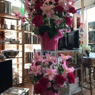造花スタンド二段
