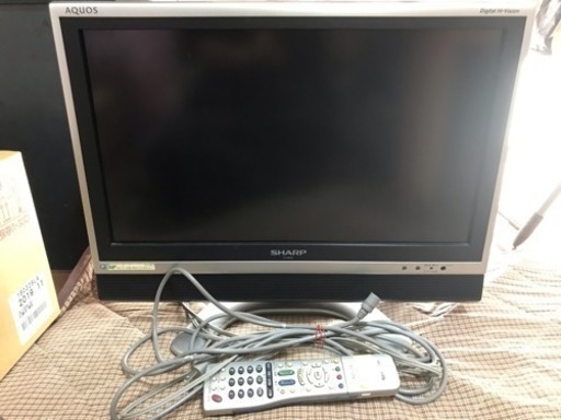 【お譲り先決定】SHARP AQUOS 液晶テレビ　LC-20EX1‐S　06年製　B-CAS付 シャープ アクオス